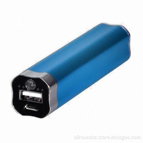 2,600mAh Power Bank with LED Torch Function